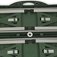 Vista 4 de PICNIC TIME Star Wars Mandalorian Grogu - Mesa de picnic plegable, mesa de campamento, mesa al aire libre con agujero para paraguas, verde cazador