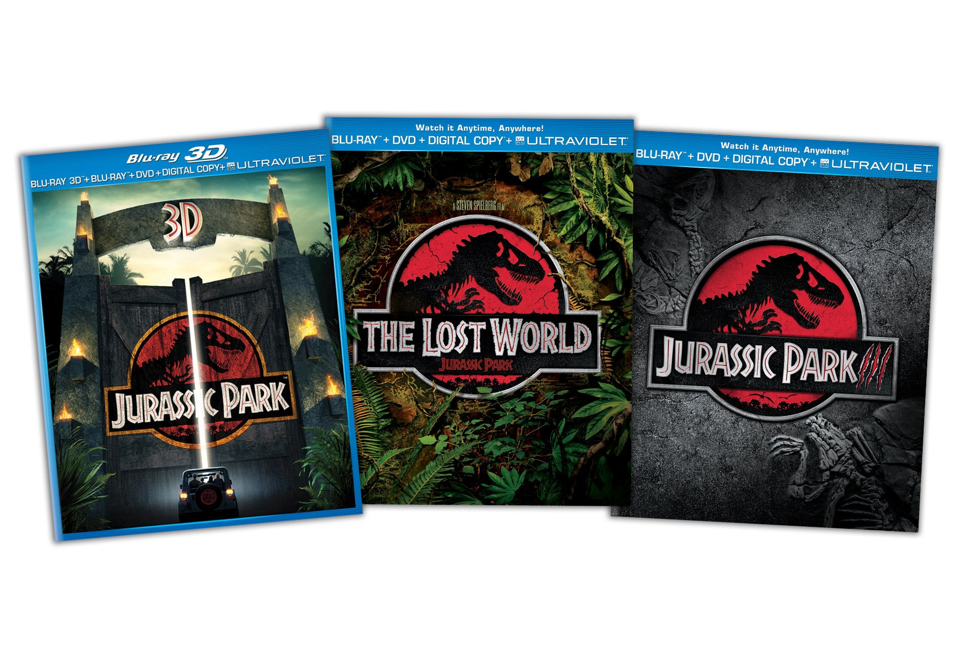 Jurassic Park Blu-ray Trilogy (Jurassic Park 3D / The Lost World: Jurassic Park / Jurassic Park III) [3D Blu-ray]