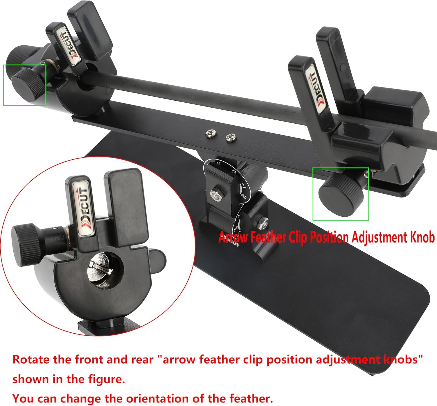 Fletching Jig Vanes Arrow Archery Fletching Feathers Tool Can Stick 2/3/4 Feathers for DIY Arrow Crossbow Bolts Three Kinds of Adjustment Functions RC-120°/90°/CP-120°