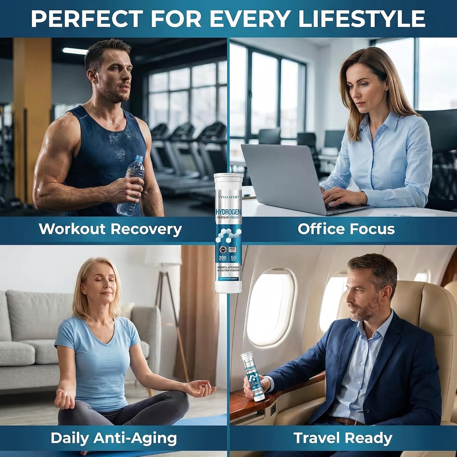 Hydrogen Water Tablets 100 Count (Lemon & Raspberry Flavor) - High PPM Molecular Hydrogen & Elemental Magnesium Supplement - Dissolvable H2 Generator for Energy, Muscle Recovery & Hydration - Image 8