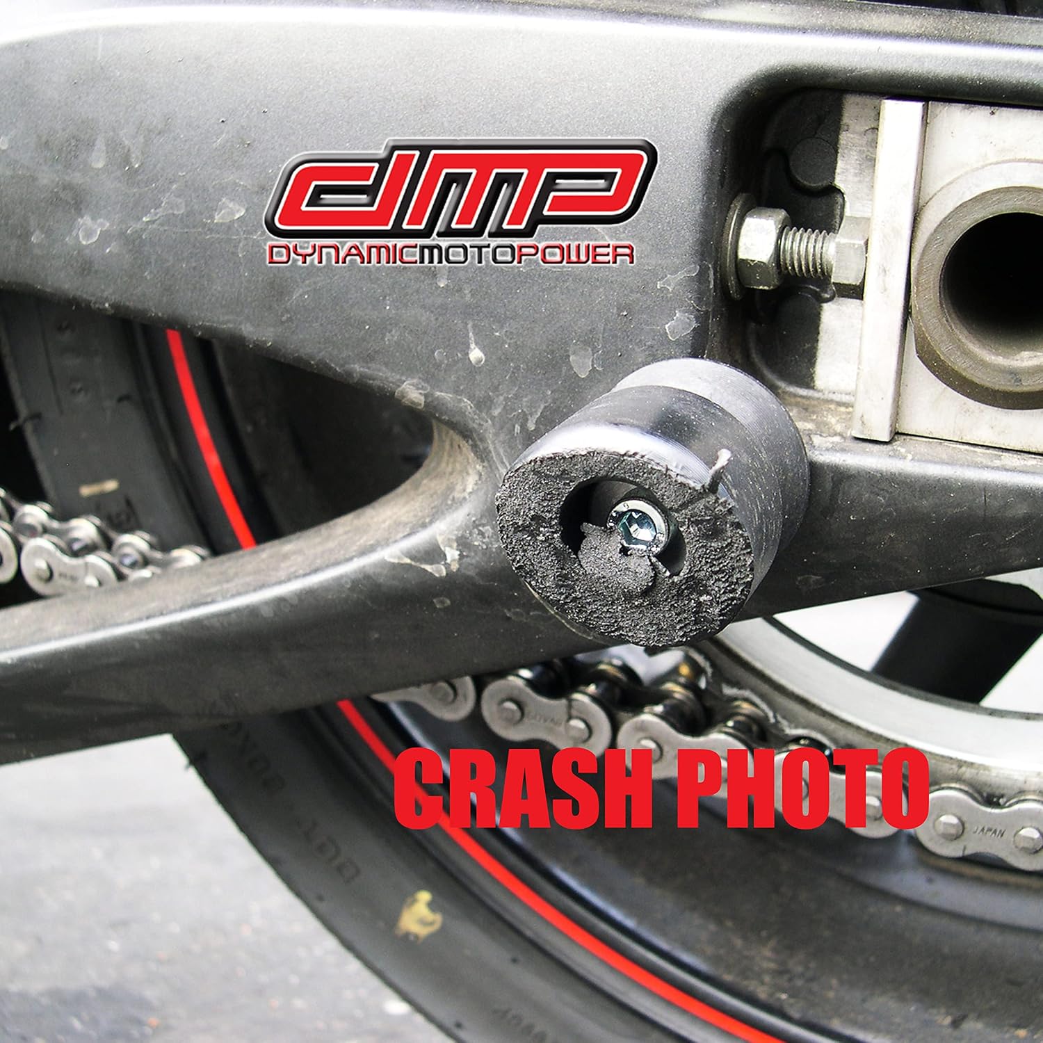 DMP USA MADE Yam 6mm YZF-R3 R3 MT-03 2015-2025 YZF-R6S 2006-2009 YZF-R6 R6 1999-2016 FZ1 2006-2015 YZF-R1 1998-2014 Most Apr Swingarm Spools - Sliders - Black - 701-0609