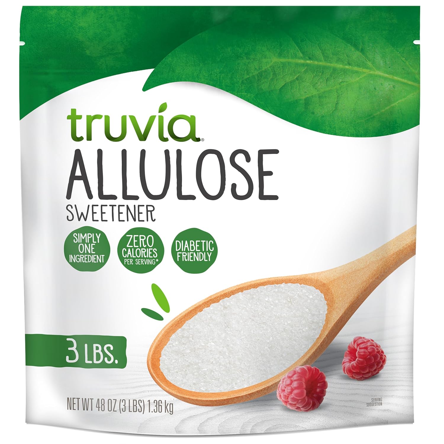 Truvia Allulose Calorie-Free Sweetener Bag, Sugar Substitute with Zero Calories, great for coffee and tea (3lbs)