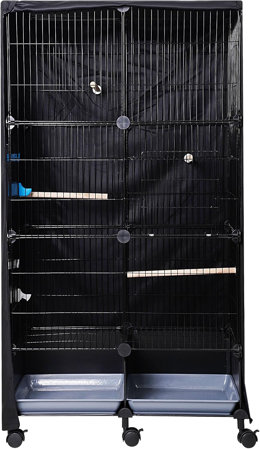 Good Night Bird Cage Cover (Fits 46-Inch 24" L x 12" W x 46" H Bird Cage, Black)