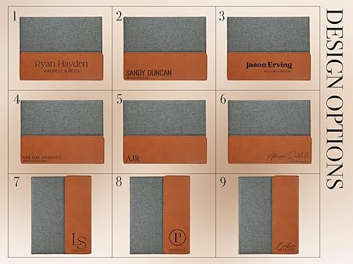 Miniatura 2 de Cartera personalizada. Regalos profesionales de negocios. Padfolio personalizado. Carpeta organizadora de cartera de negocios corporativos. Soporte
