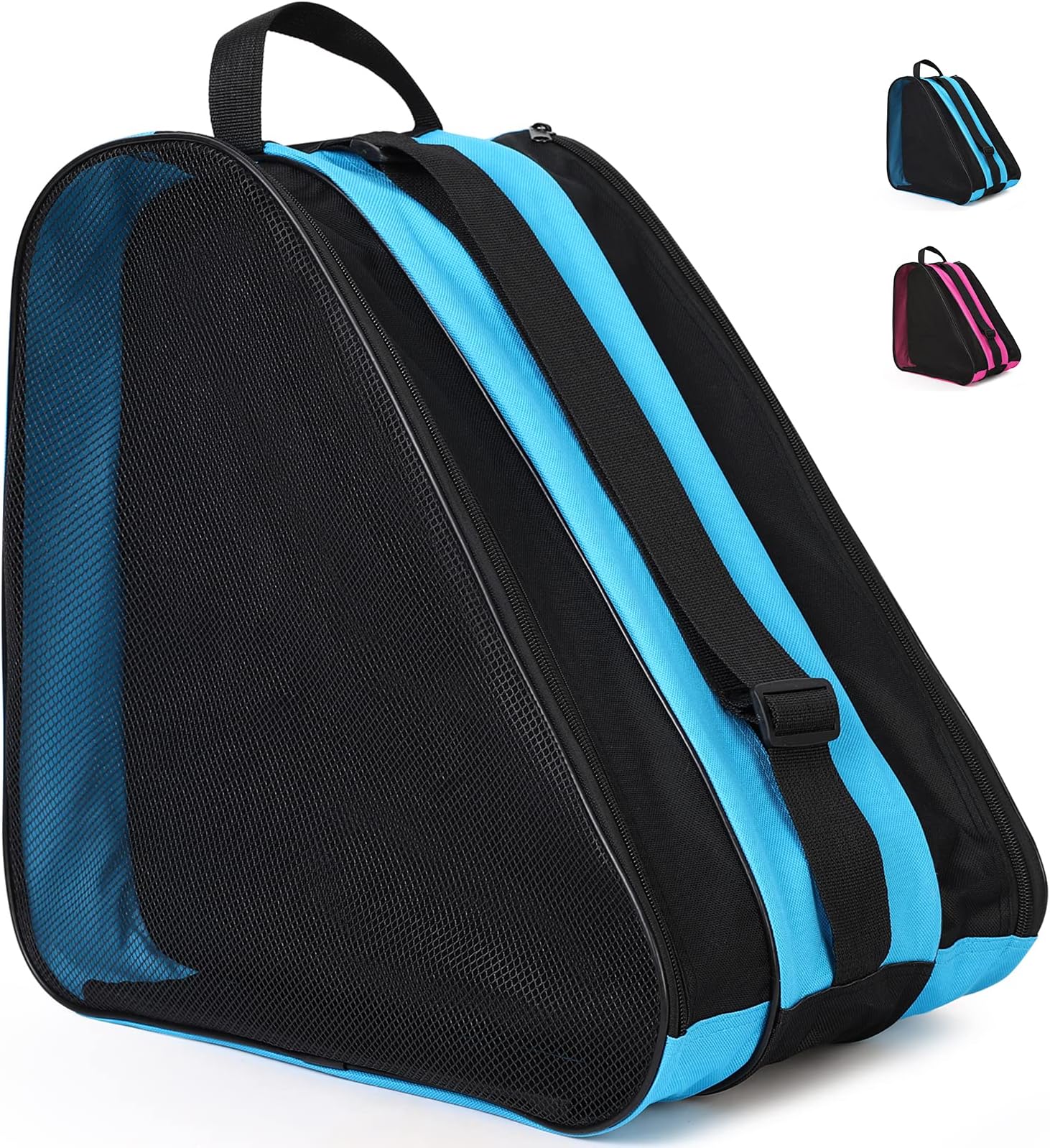 Soudittur Roller Skate Bag with Adjustable Shoulder Strap-Kids and Adults, Breathable & Water Proof High Capacity Ice Skate Bag for Skate Accessories