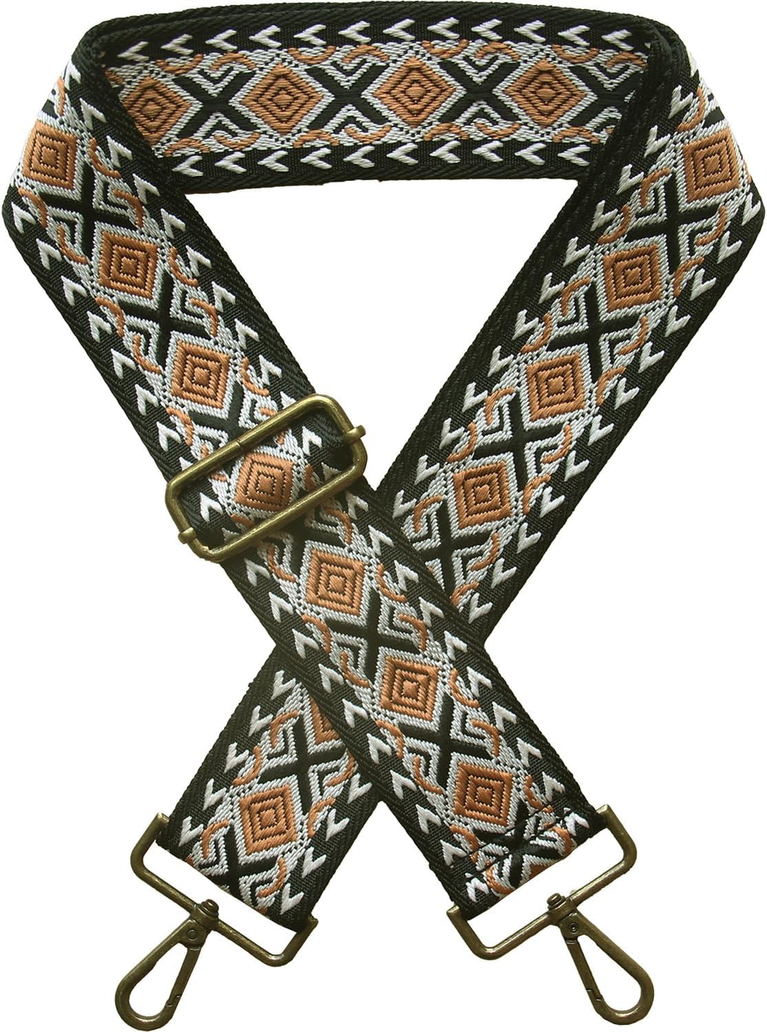 Boho 2" Wide Women's Purse Strap Replacement Crossbody Canvas Bags Shoulder Guitar Straps for Handbag Adjustable