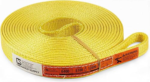 Miniatura 9 de DD Sling (fabricado en Estados Unidos) de 1 pulgada y 2 pulgadas de ancho por 4 pies a 12 pies de longitud en el listado, 2 capas, eslingas de