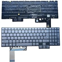 New Keyboard for Lenovo Legion 7-15 7-15IMH 7-15 IMH05 7-15 IMHG05 Y750-15 Laptop US Layout V193020A US RGB Backlight SUNREX SN30USHW Gray