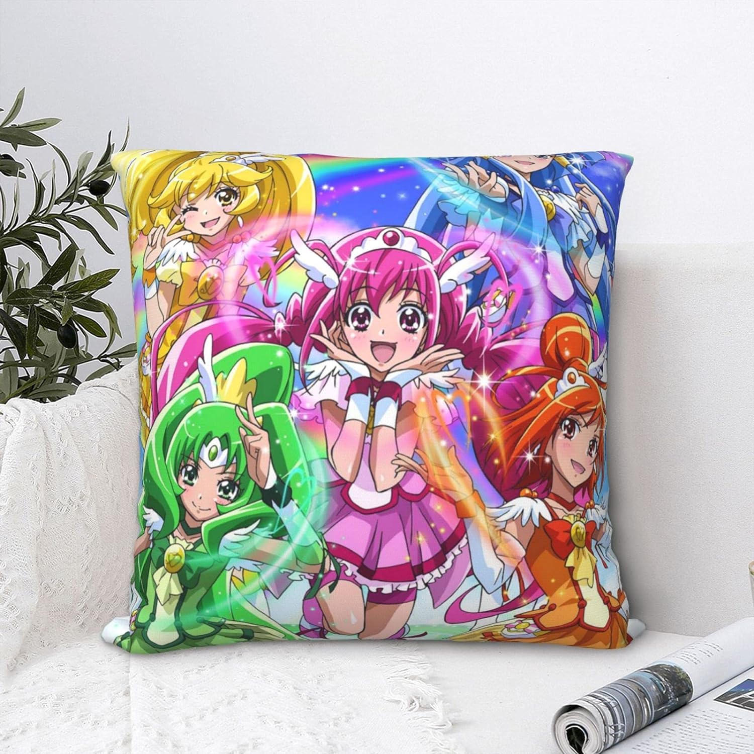 Amazon.co.jp: プリキュア 枕カバー 45×45cm ピローケース 防ダニ 抗菌