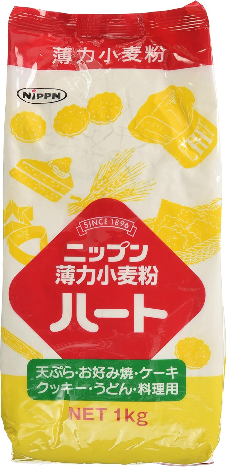 Amazon Co Jp ニップン ハート 薄力粉 1kg 3個 Food Beverages Alcohol