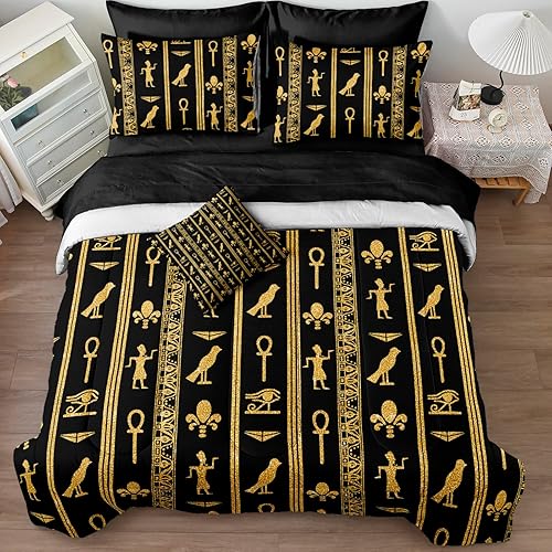 Juego de edredón negro con juego de sábanas, tamaño individual, diseño de hojas de palmera de tigre, decoración del hogar, juego de sábanas de león