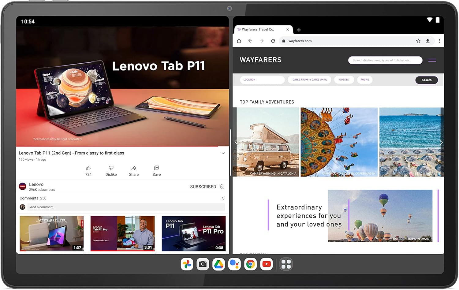 Lenovo Tab P11 Seconda Generazione, Display 11.5 2K, MediaTek Helio G99, WI-FI 6, MicroSD Slot, RAM 4 GB, Memoria 128GB, Tablet Android 12, Storm Grey [Esclusiva Amazon] + Alimentatore