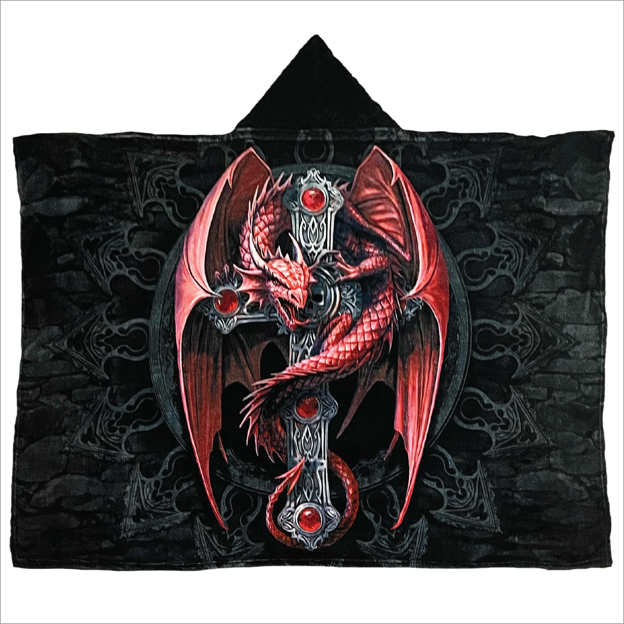 NU TRENDZ Wearable Blanket, Hooded, Soft-Touch with Pockets