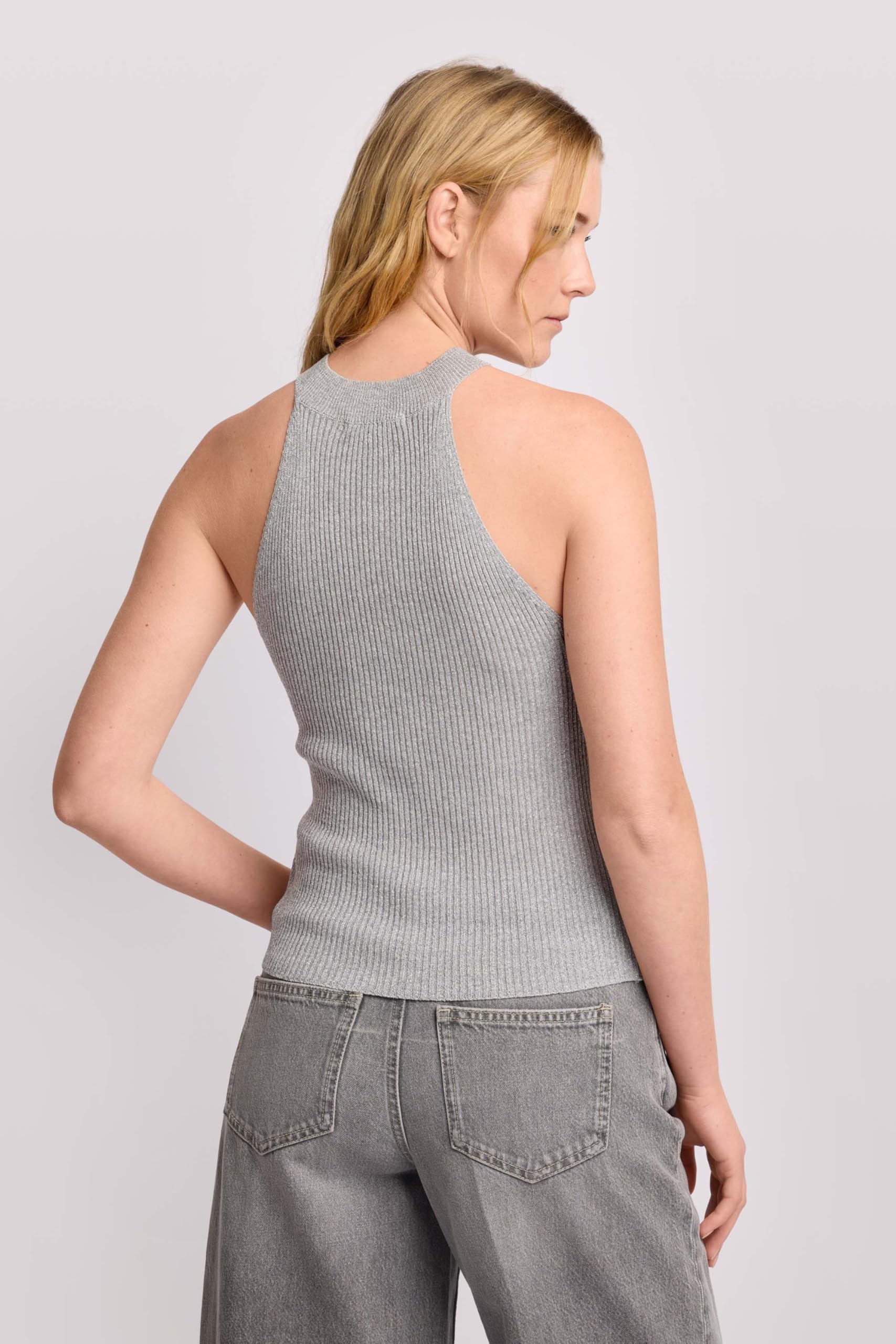 Kocca P26PTP8608ABUN0000 Débardeur à col américain pour femme, couleur unie