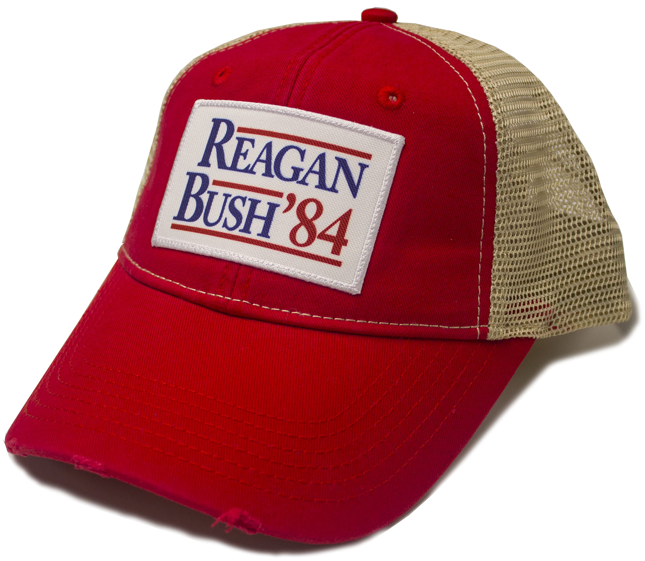 Urban Ridge Reagan Bush '84 Red Trucker Hat