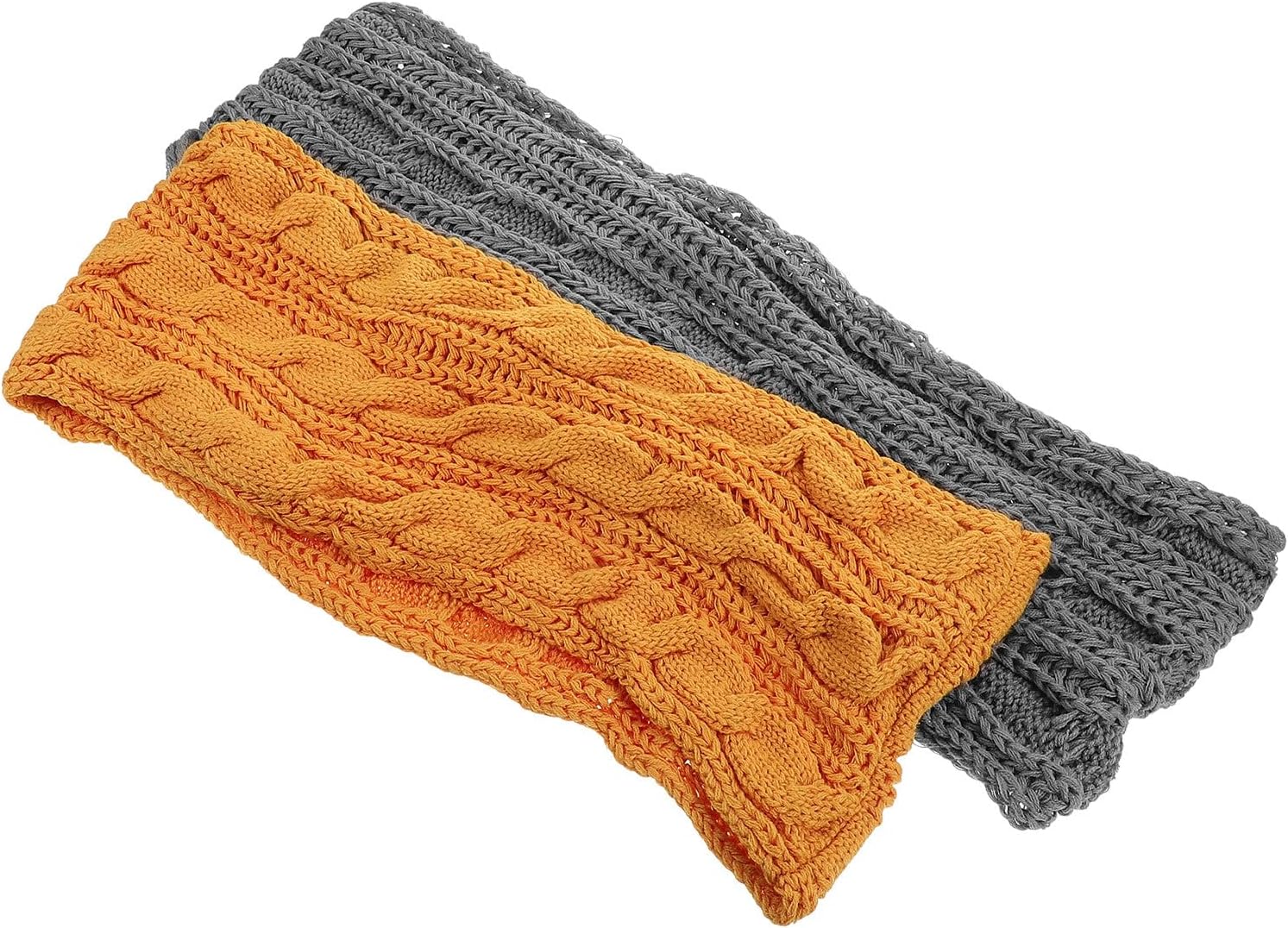 2pcs Women’s Winter Neck Circle Scarves Thick Knit Neck Warmers Windproof Cold Weather Neck Gaiters for Outdoor Activities