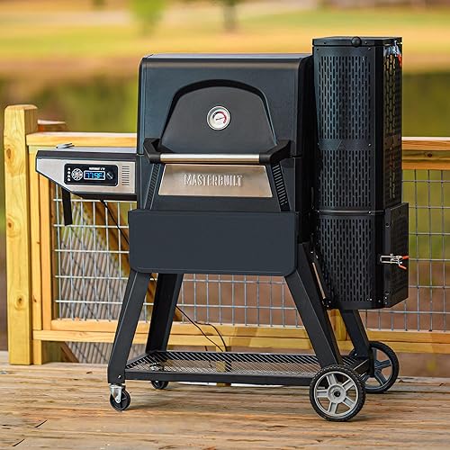 Miniatura 6 de Masterbuilt Gravity Series 560 - Parrilla de carbón digital y ahumador con recubrimiento en polvo de acero para fuente de fuente para soportar hasta