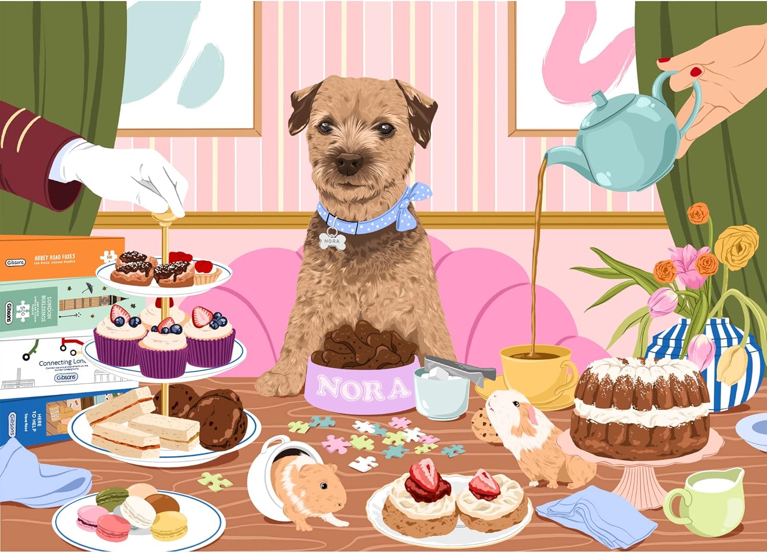 Puzzle by Gibsons - Puzzle: 1000 Nibbles with Nora – 1000 Piece Puzzles for Kids and Adults – Ages 12