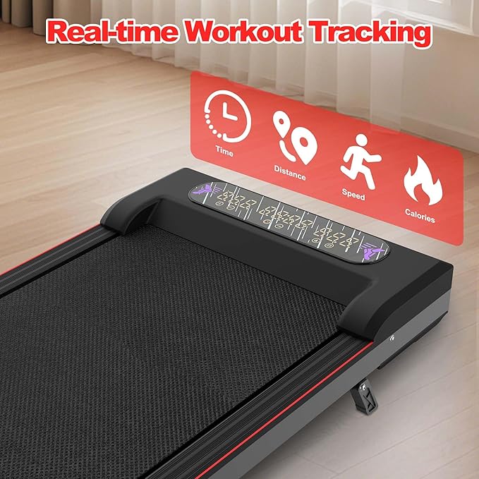 Caminadora Plegable con Inclinación Manual 10% y Barra de Soporte, Color Negro miniatura 8