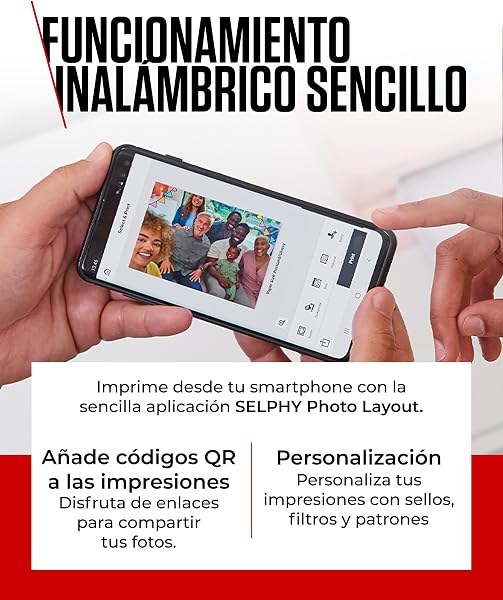 Canon Kit de Papel para Impresora fotográfica portátil SELPHY CP1500, Blanco - Impresora Bluetooth inalámbrica con Accesorios - Compacta y Ligera - con 54 Hojas de Papel 4x6 - 5