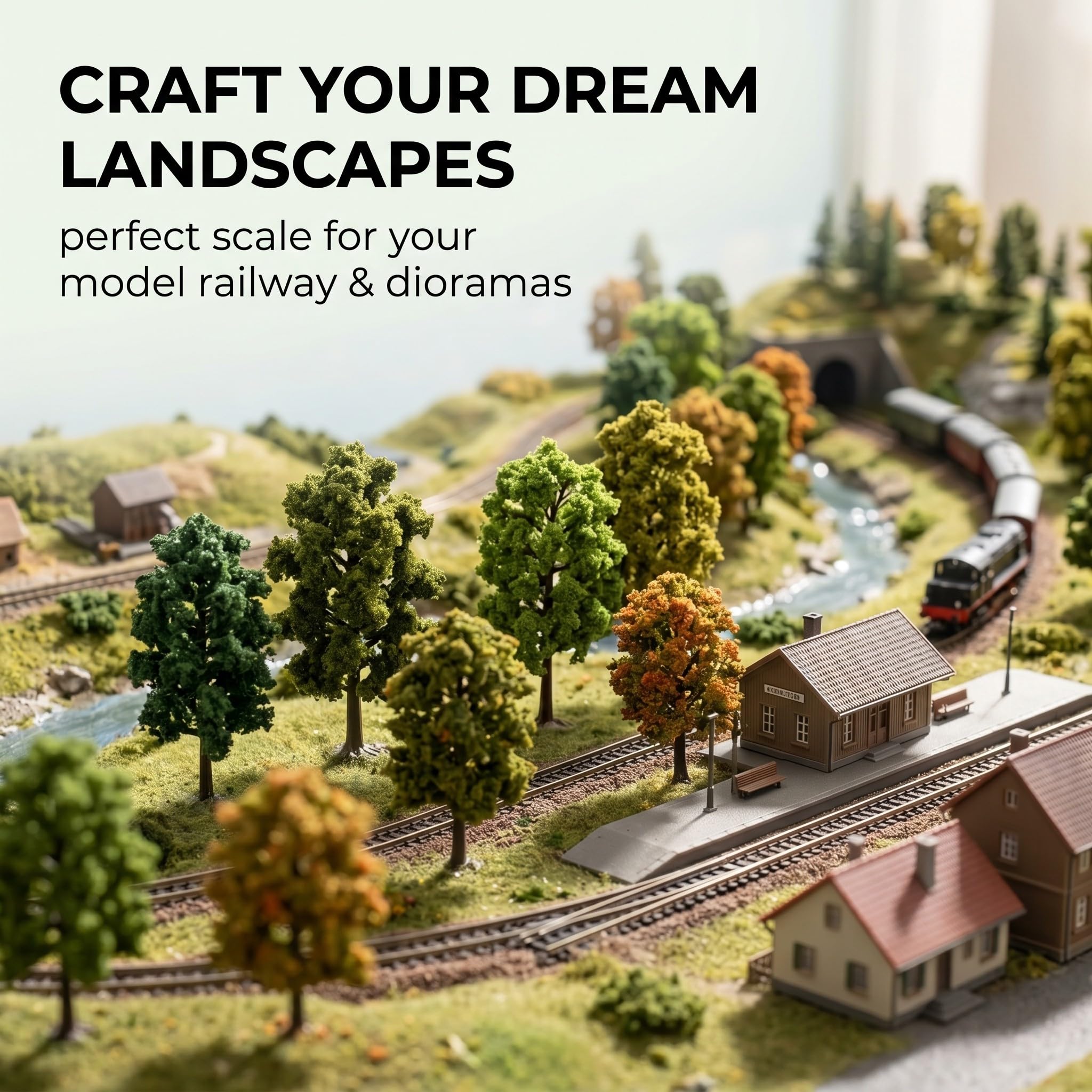 30x Alberi Modellismo Miniatura 3-4cm Realistici, Set per Diorama, Modelli Ferroviari, Paesaggi e Tavoli di Sabbia, Decorazioni Architettoniche DIY