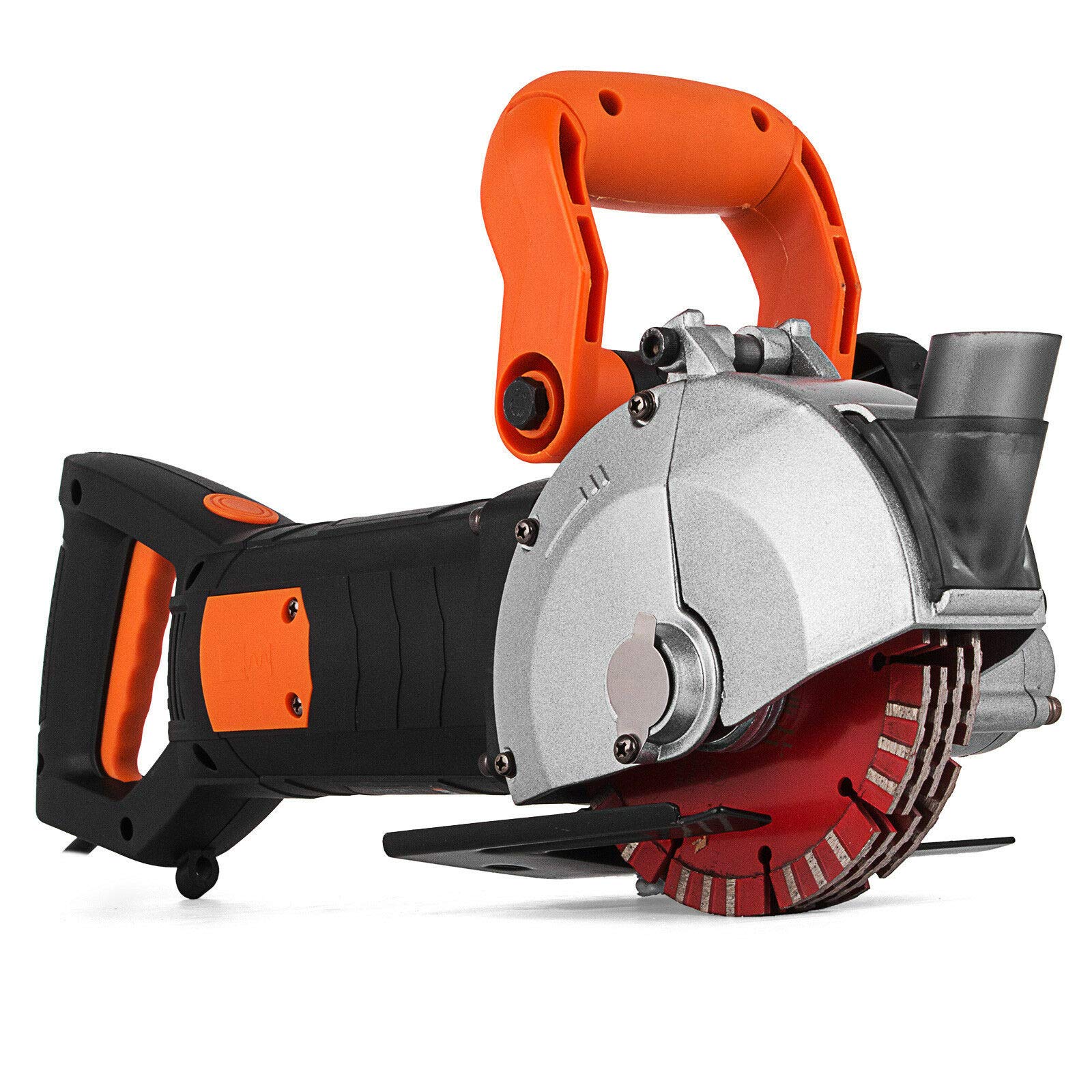 BuoQua Bruzdownica do ścian, 5000 obr./min, 4800 W, do cięcia rowków ściennych, 42 mm, do cegieł, granitu, marmuru, betonu, Notcher Groover z 5 brzeszczotami