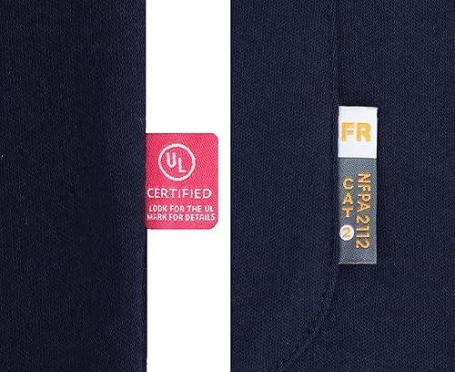 Miniatura 5 de KONRECO Camisas FR para hombres de manga larga Henley 7oz 100% algodón FRC camisa de soldadura de ropa