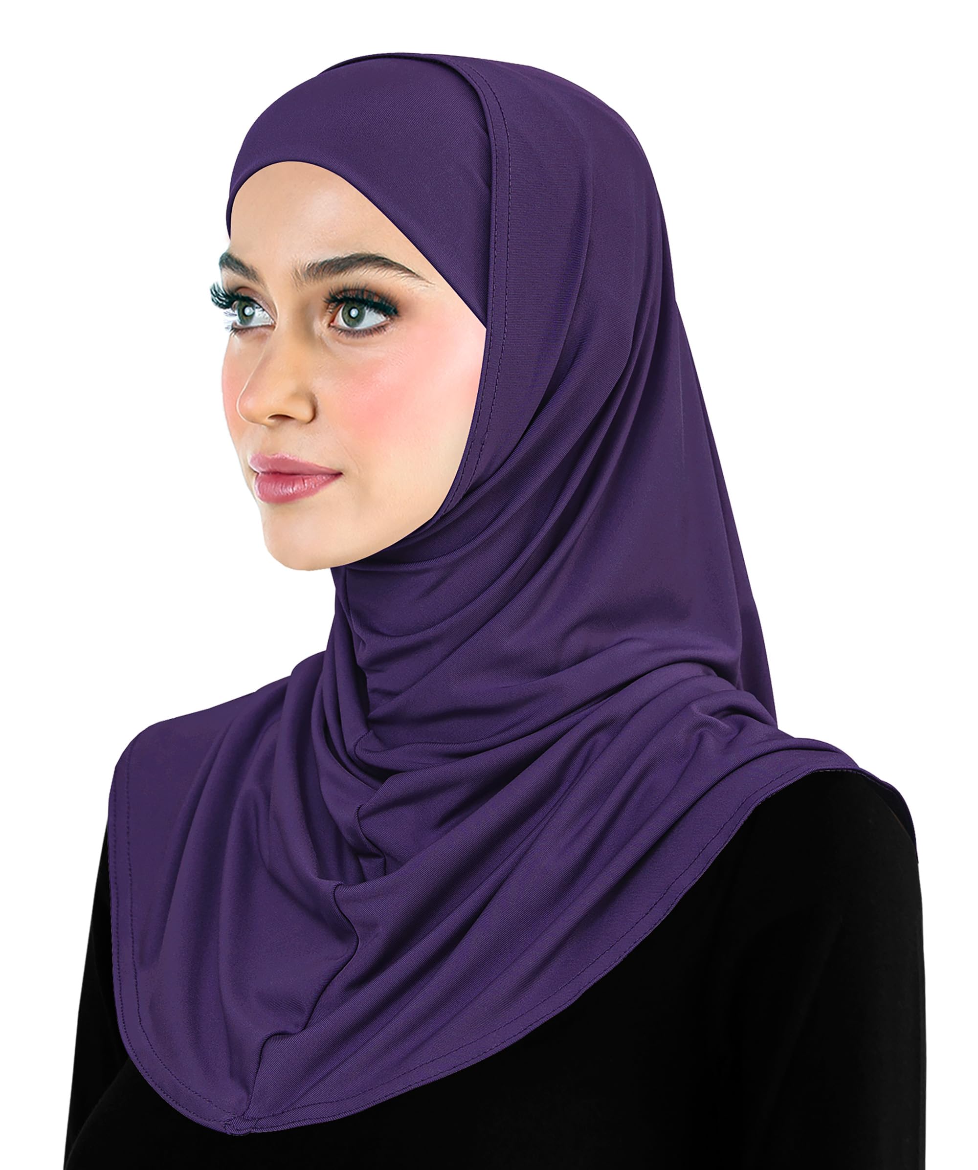 Amira Hijab 2 piece Lycra Head Scarf with Underscarf Cap for Women