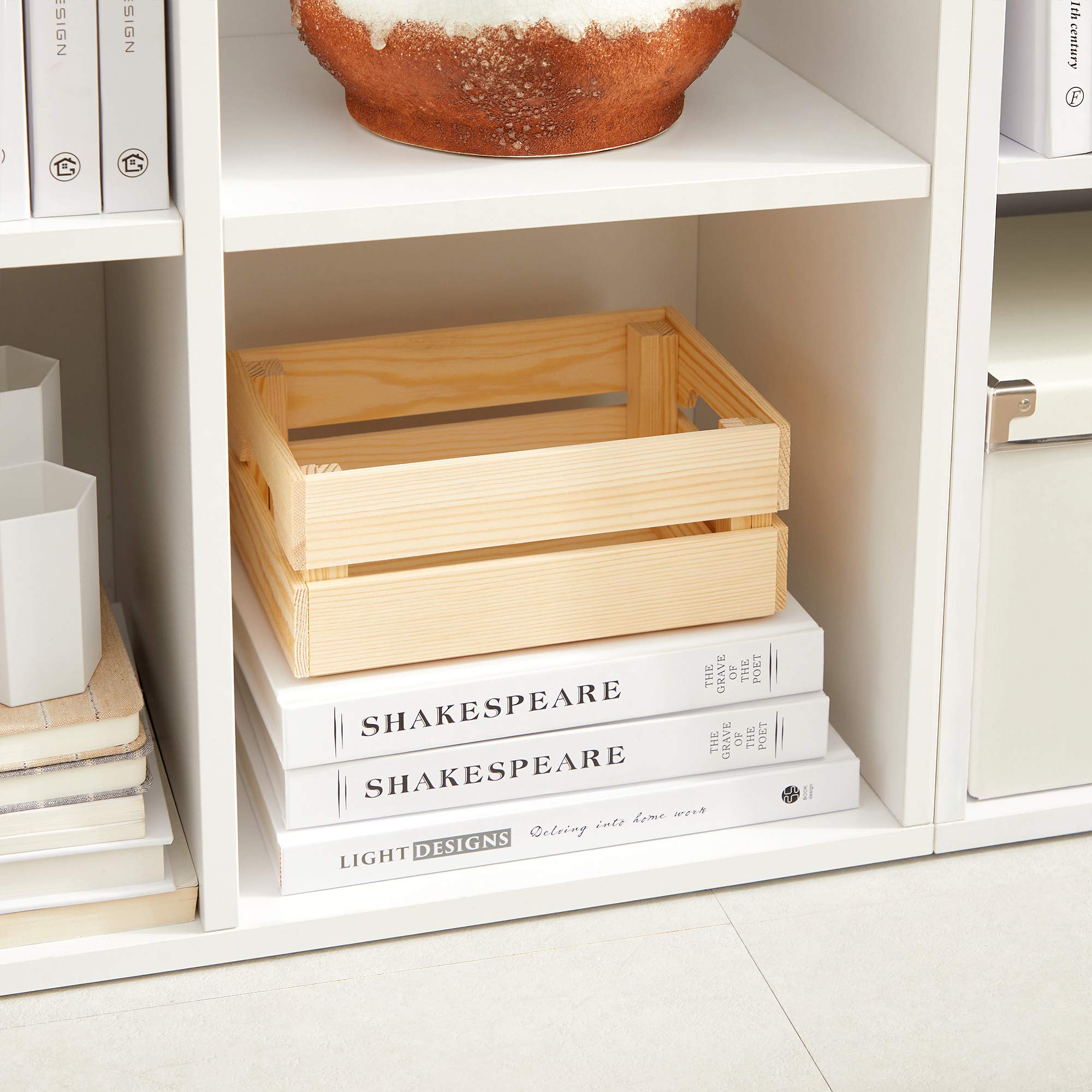 VASAGLE Bücherschrank, Bücherregal, mit 6 Fächern, Büroregal, Würfelregal, Standregal, für Wohnzimmer, Schlafzimmer, Büro, Kinderzimmer, weiß LBC203D