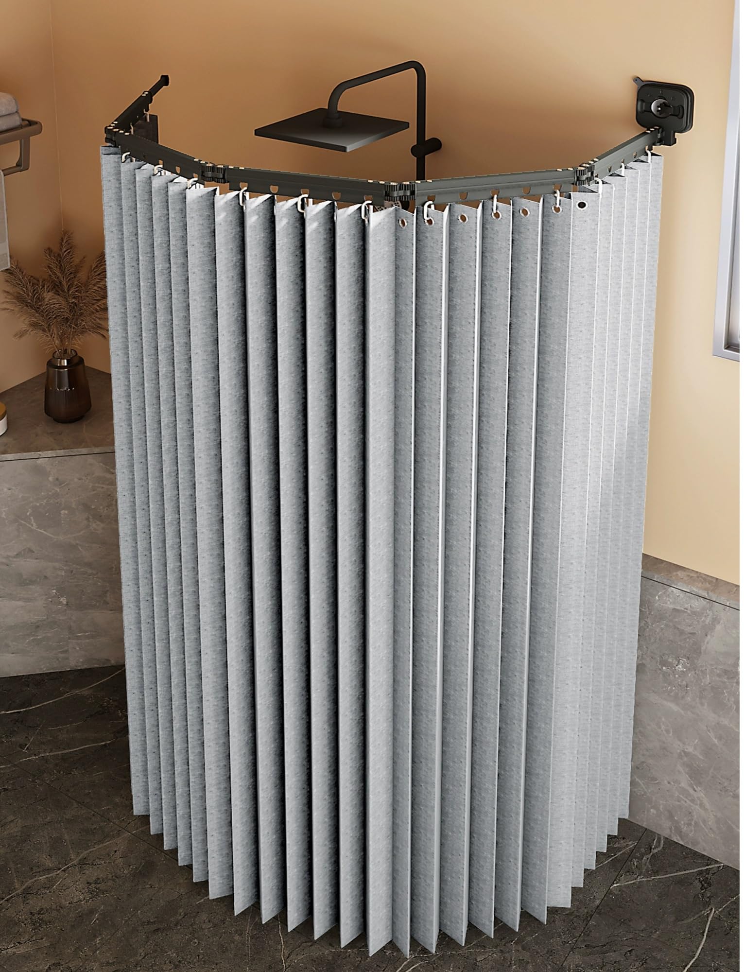 Rideau de douche pour camping-car cabine d'essayage portable
