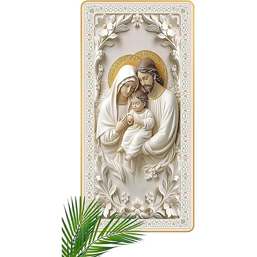 Holy Family Photo Frame Wall Hanging 12x24 inch
