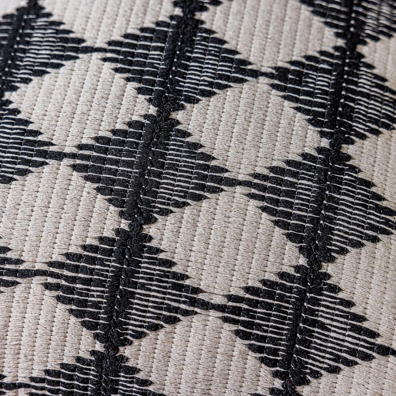 Boho poszewka na poduszkę 45 x 45 cm, zestaw 2 dekoracyjnych poszewek na poduszki na sofę i do salonu, nowoczesne poszewki na poduszki z tkaniny lnianej, z frędzlami, na łóżko, sofę i do dekoracji