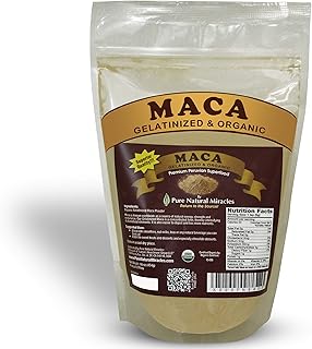 Organic Gelatinized Maca Root Powder (16 oz) - Peruvian Adaptogenic Superfood for Energy, Hormonal Balance & Endurance - Non-GMO, Vegan Herbal Booster for Men & Women