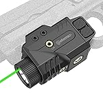 DEFENTAC 800lm Pistol Light and Green Laser Sight Combo for Guns, Tactical Flashlight White LED and Green Beam Combo, Magnetic Charging