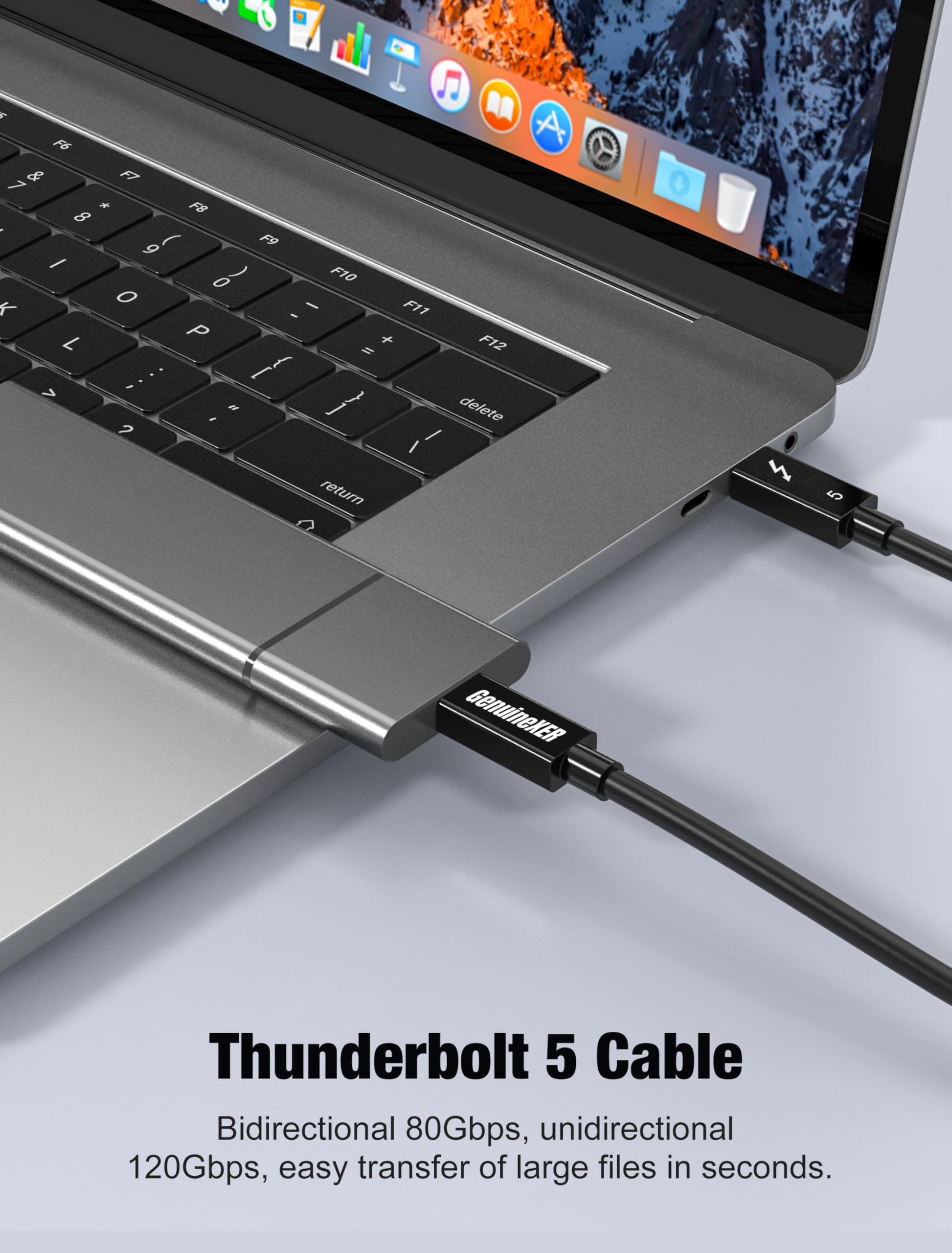 ThunderLink Thunderbolt 5 Cable 80Gbps 240W USB-C - 1 Meter — Amazon image 2