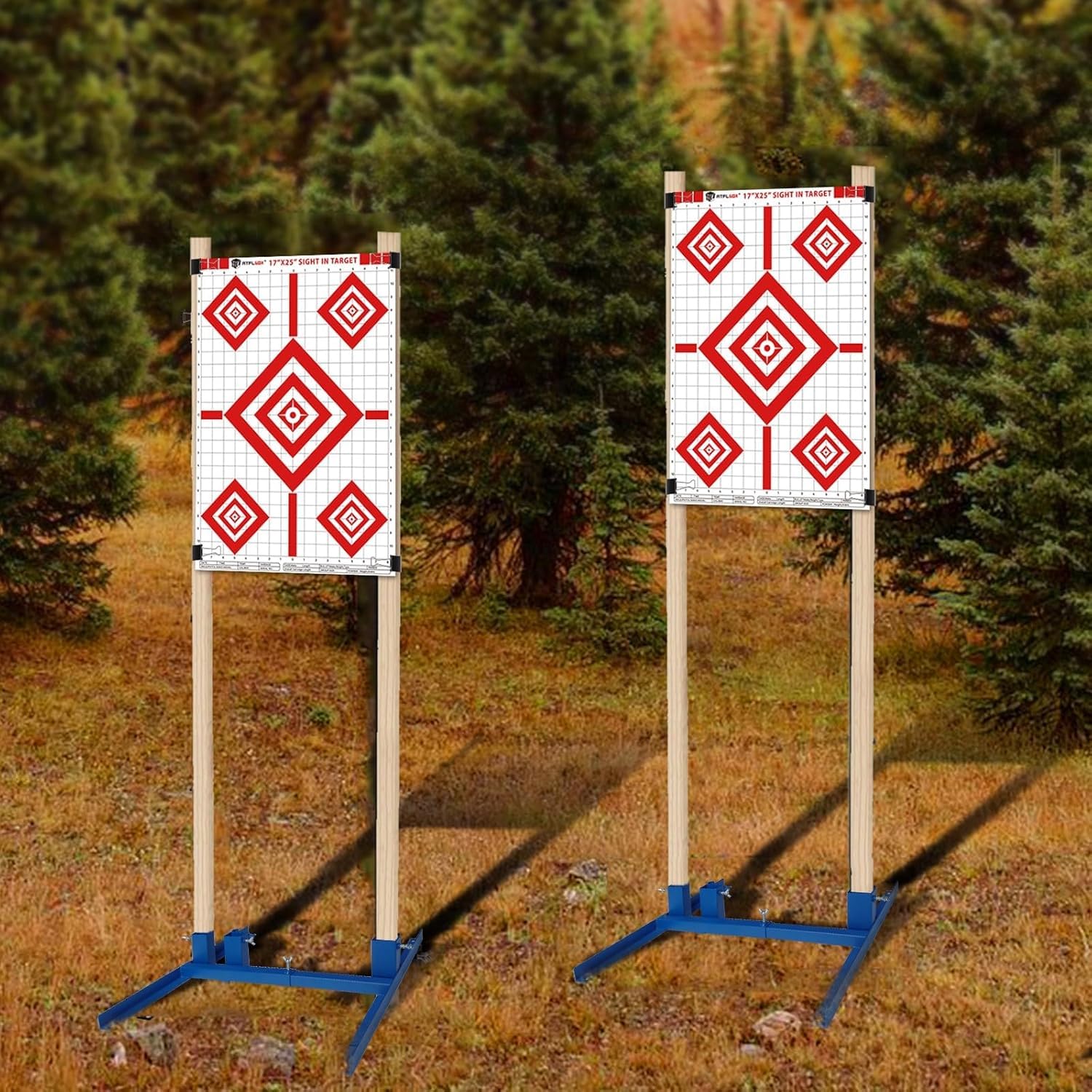 Supporto per bersagli di tiro 43x63,5 cm 10 pezzi IPSC forma ad H