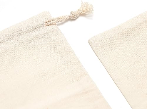 Miniatura 8 de Tendwarm 20 bolsas de algodón con cordón de 3 x 4 pulgadas, reutilizables, bolsa de muselina para fiestas, bodas, almacenamiento para el hogar