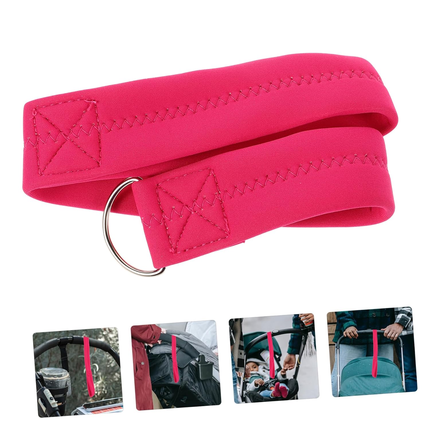 Safety Hand Leash for Boy Girl Stroller Strap for Toddlers Neoprene Material Pink Safety Harness for Pushchair Umbrella Stroller Easy Installation
