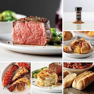 Filet Mignon Surf & Turf (Butcher's Cut Filet Mignons, Split Lobster Tail Skewers, Individual Scalloped Potatoes, Individual Baguettes With Garlic Butter, and more)