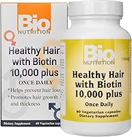Vista 1 de Cabello sano con biotina 60 cápsulas vegetales - 10mg