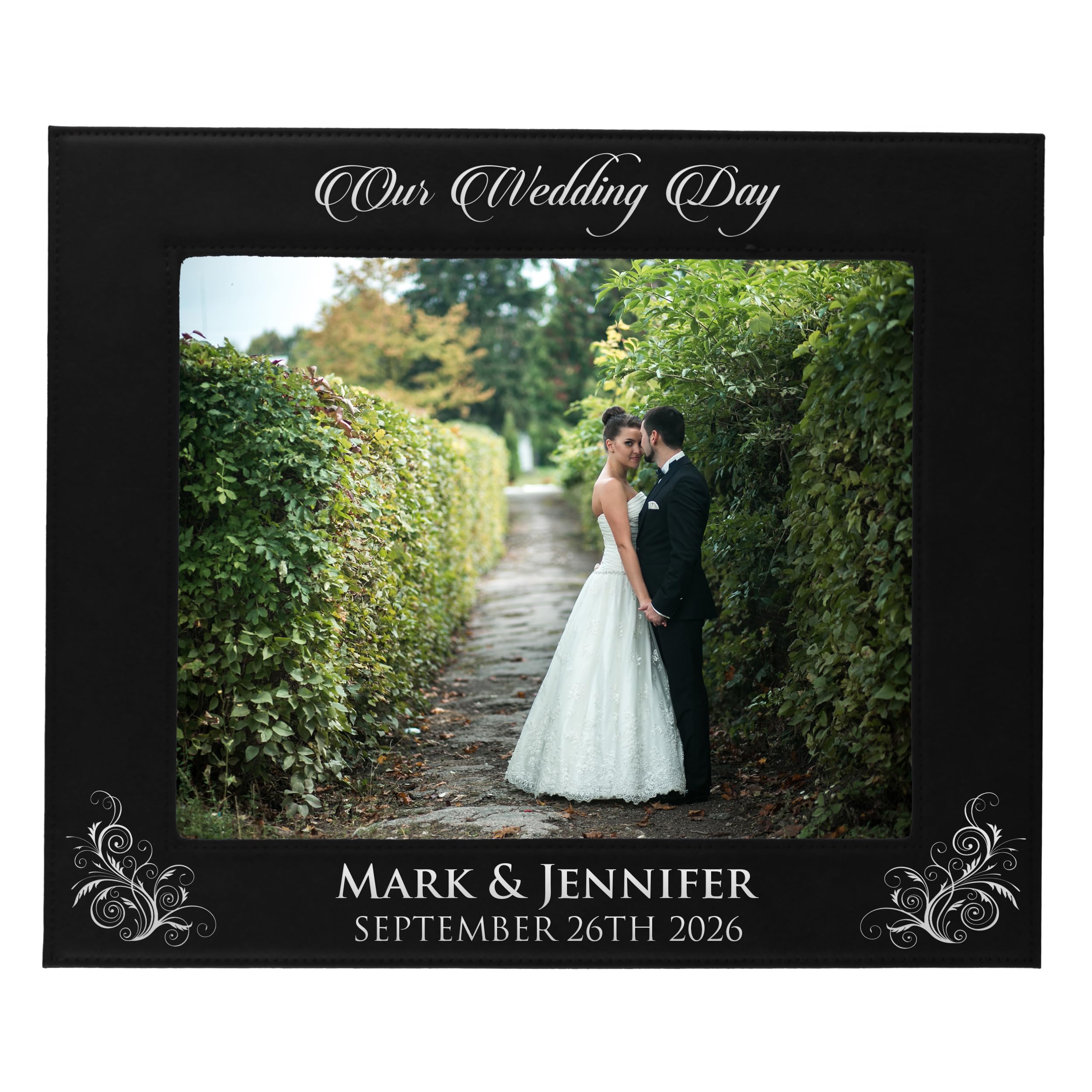 My Personal Memories, Personalized Wedding Gift Picture Frame - Custom Engraved Newlywed Photo Gifts (8x10)