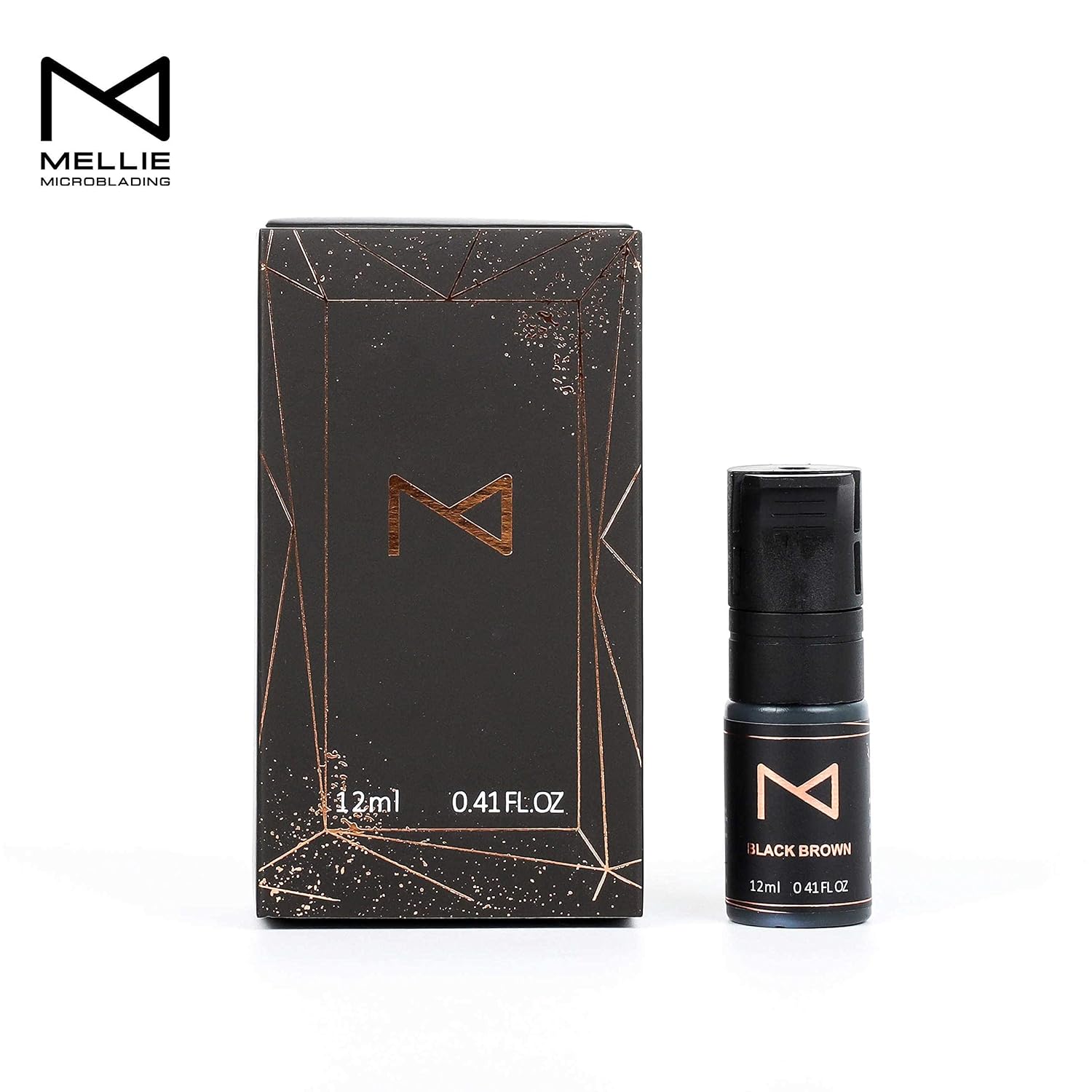M Cosmetic Liquid Pigment 12ml, Powder Brows | Black Brown