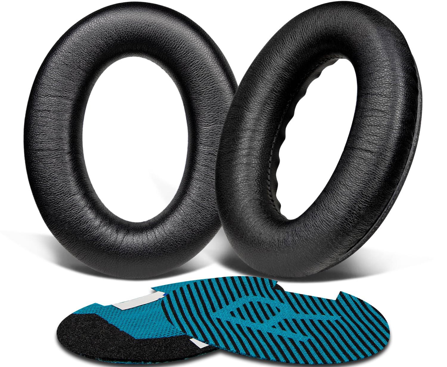 SoloWIT Replacement Earpads Cushions for Bose QuietComfort 15 QC15 QC25 QC2 QC35/Ae2 Ae2i Ae2w/SoundTrue & SoundLink Around-Ear Series Headphones, Ear Pads with Softer Lambskin (Brilliant Black)