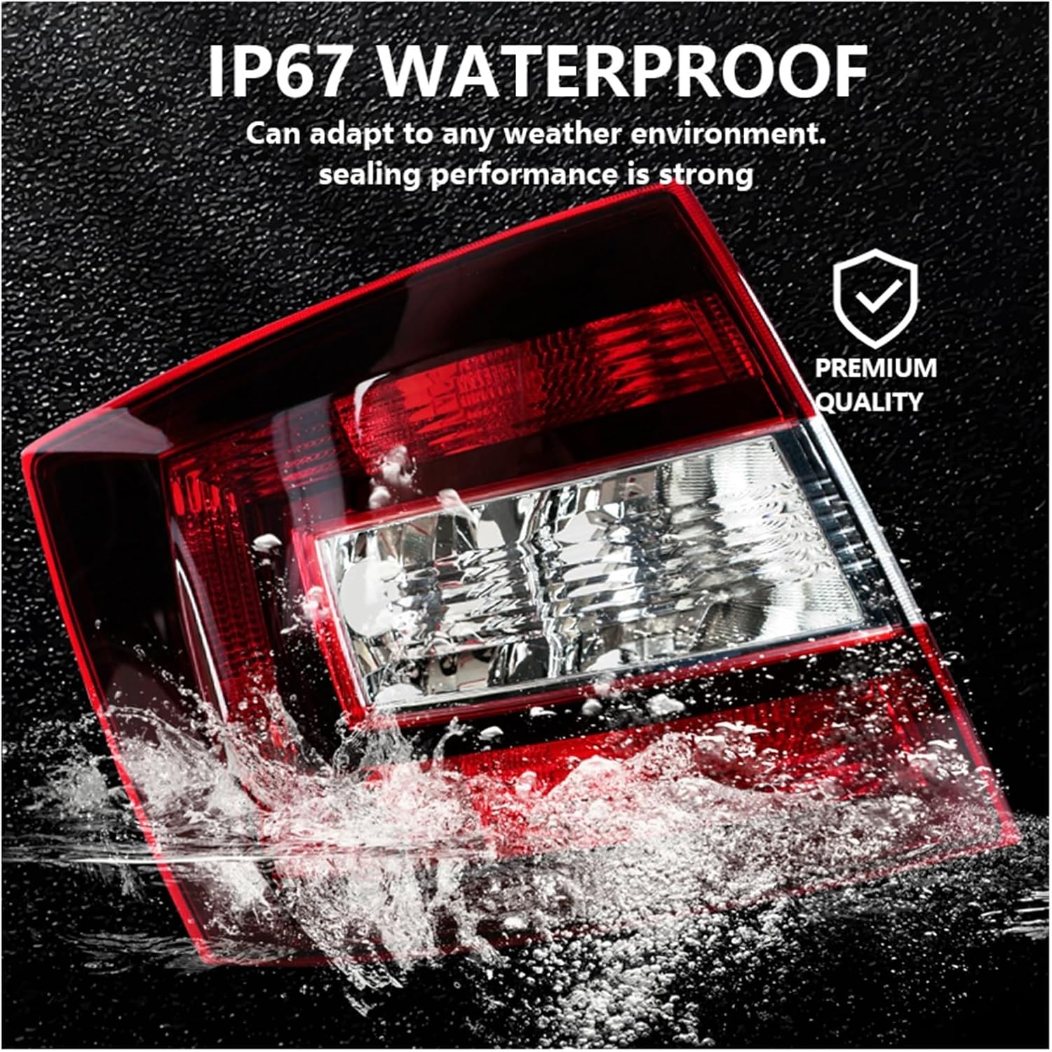 Car Tail Light Cover No Bulb Compatible With Skoda Spaceback 2014 2015 2016 2017 2018 2019 Tail Driving Brake Taillight Warning Signal Lamp(Black Left)