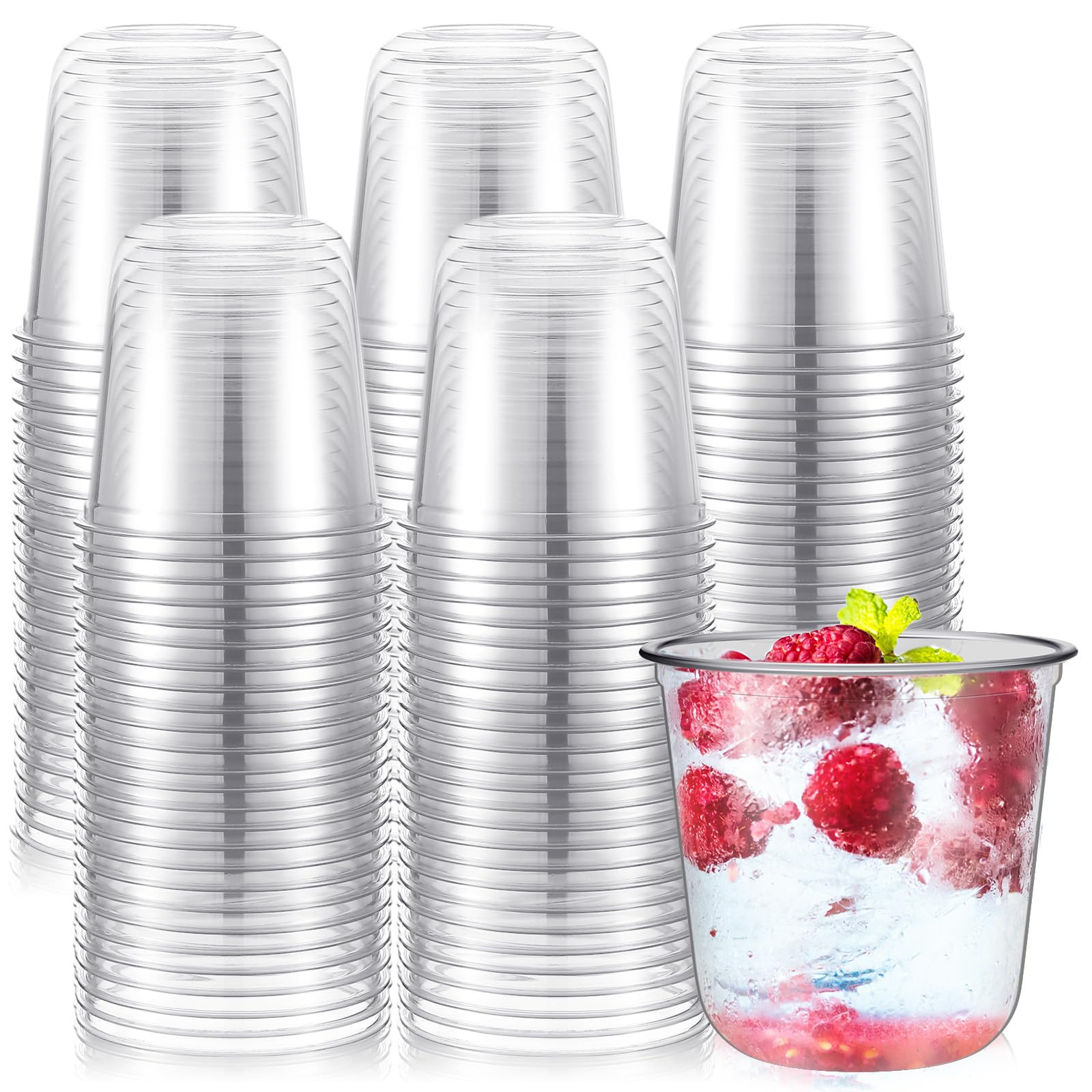 Gold Plastic Cups - 50 Pack Disposable Wine Glasses -26