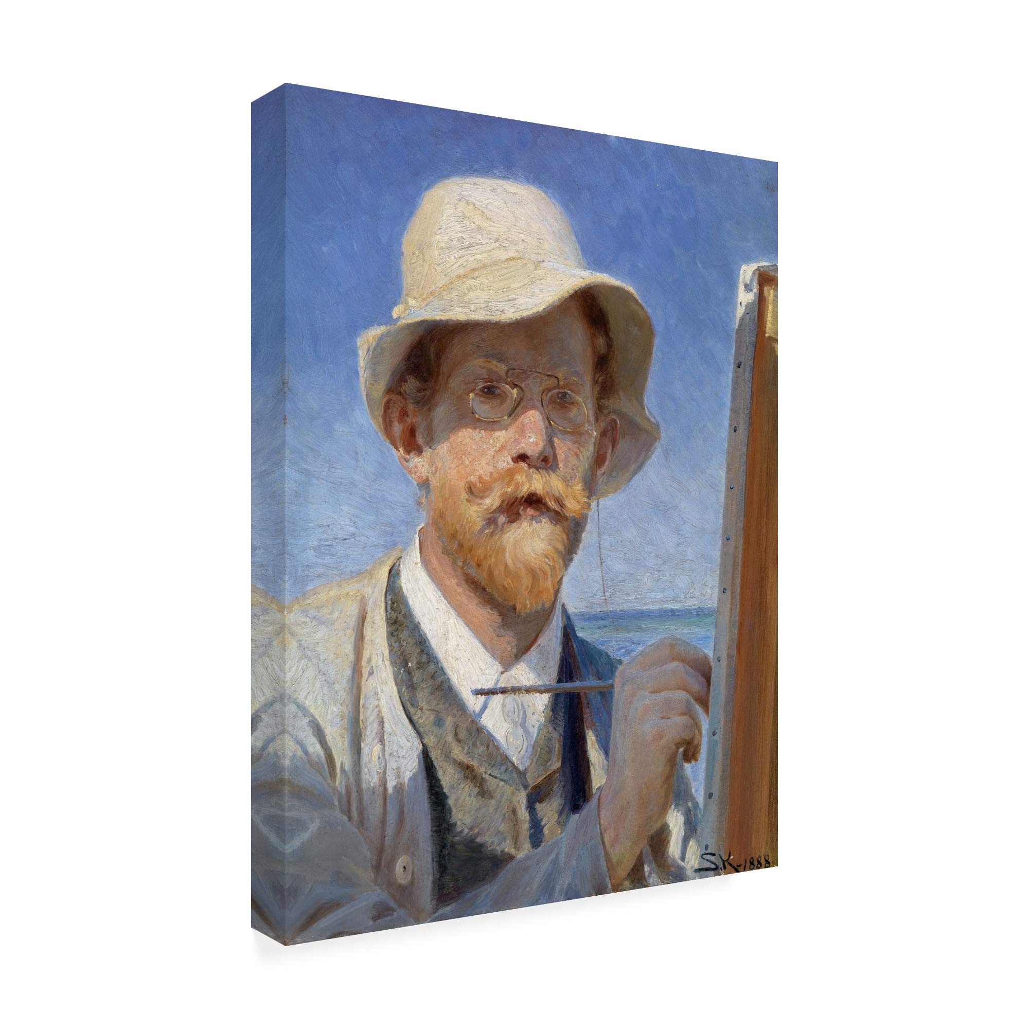 Amazon.com: Trademark Fine Art Self Portrait by Kroyer
