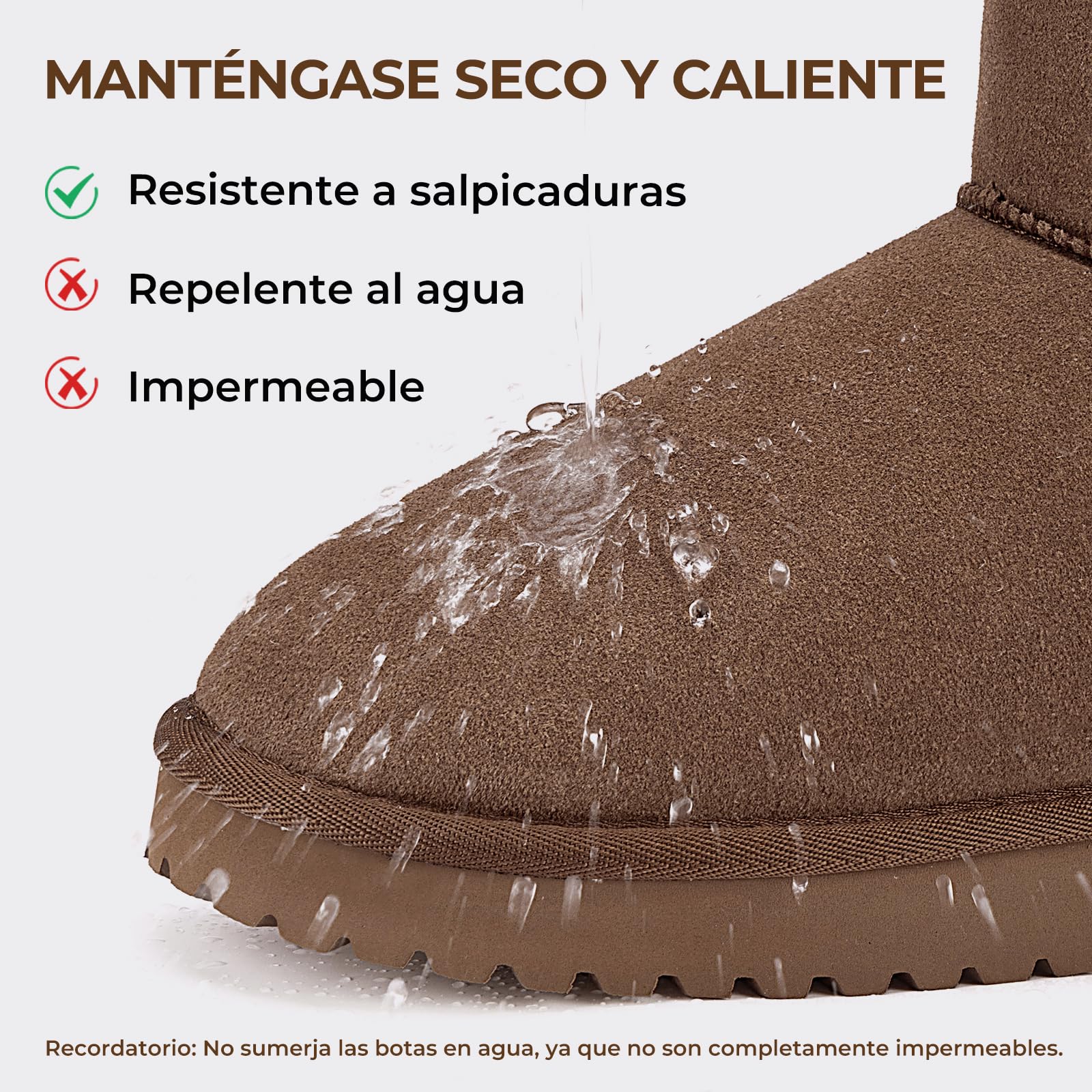 Mishansha Botas Mujer Invierno con Peluche Forro Zapatos Nieve