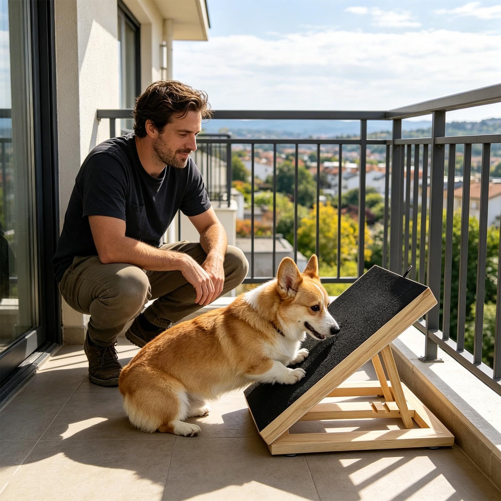 Kratzbrett für den Hund mit Leckerli-Spielzeug interaktives Spielzeug | Hunde-Kratzpad mit Leckerli-Box Welpentraining, Möbelschutz, Teppichschutz für Innenräume