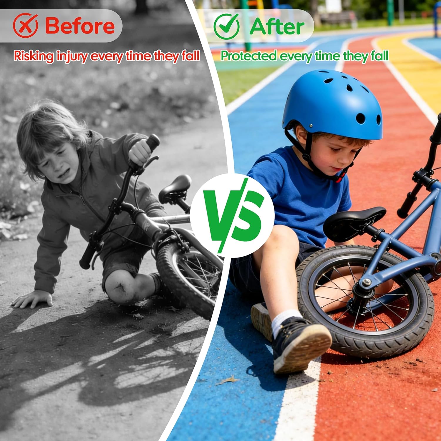 Kids Bike Helmet, Toddler Helmet for Youth Boys Girls Ages 1-3/2-4/3-5/5-8/8-14 Year Old, Adjustable Fit & Lightweight, Multi-Sport Safety for Skateboard Skating Bicycle Scooter Cycling