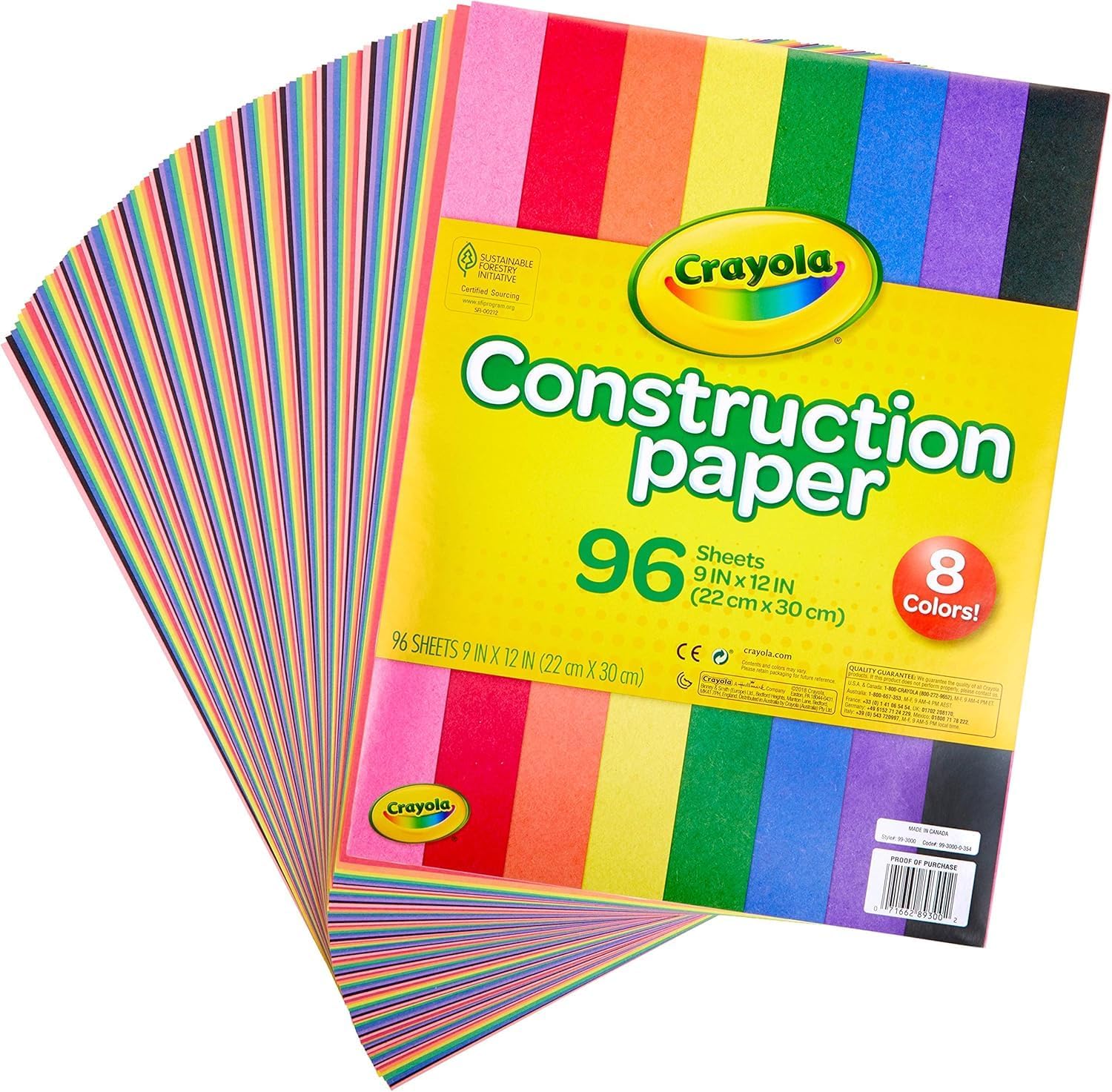 Crayola Construction Paper, 96 Sheets
